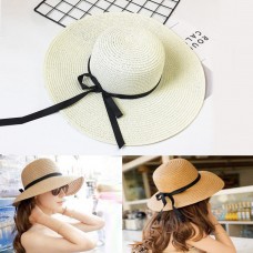 Fashion Mujer Ladies Wide Large Brim Summer Sun Hat Outdoor UV Protection Cap  eb-41839791
